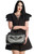 Lost Queen Give You The Creeps Punk Bat Tombstone Striped Handbag Purse BG34280 Lost Queen Give You The Creeps Punk Bat Tombstone Striped Handbag Purse BG34280