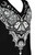 Restyle Black Gothic Women With Choker Witch Henna Butterfly V-Neck Shirt Top Restyle Black Gothic Women With Choker Witch Henna Butterfly V-Neck Shirt Top