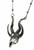 Restyle Jewelry Gothic Wiccan 3D Silver Crescent Skull Horns Pendant Restyle Jewelry Gothic Wiccan 3D Silver Crescent Skull Horns Pendant