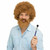 Fun World Groovin' Guy Bob Ross Paint 1970's Hippie Halloween Costume Wig 92274