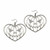 Kreepsville 666 Pumpkin Heart Spooky Gothic Jack O Lantern Spider Earrings EPHS