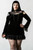 Killstar Blood Vow Lace Velvet Cold Shoulder Goth Punk Occult Dress KSRA004431 Killstar Blood Vow Lace Velvet Cold Shoulder Goth Punk Occult Dress KSRA004431