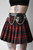 Killstar Bat Girl Babe Tartan Pleated Mini Schoolgirl Punk Rock Skirt KSRA003478 Killstar Bat Girl Babe Tartan Pleated Mini Schoolgirl Punk Rock Skirt KSRA003478