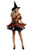 Party King Sweet As Candy Corn Sparkly Spider Web Friendly Witch Costume PK2118 Party King Sweet As Candy Corn Sparkly Spider Web Friendly Witch Costume PK2118