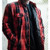 Sullen Art Collective Blueblood Red Rockabilly Flannel Overcoat Jacket SCM4030 Sullen Art Collective Blueblood Red Rockabilly Flannel Overcoat Jacket SCM4030