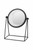 Killstar Astral Body Crescent Moon Zodiac Gothic Round Desk Mirror KSRA003678