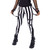 Heartless Ghosted Beetlejuice Striped Yoga Pants Leggings w/Straps A-GHOSTED-BW