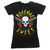Lethal Angel Revenge is Sweet American Tour Skull Roses Biker V-Neck T Shirt Lethal Angel Revenge is Sweet American Tour Skull Roses Biker V-Neck T Shirt