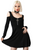 Killstar Miss Mayhem Pentagram Zip Cold Shoulder Skater Gothic Dress KSRA005643 Killstar Miss Mayhem Pentagram Zip Cold Shoulder Skater Gothic Dress KSRA005643
