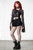 Killstar Wicked Rose Skull Bat Gothic Design Cropped Mesh Blouse Top KSRA005499 Killstar Wicked Rose Skull Bat Gothic Design Cropped Mesh Blouse Top KSRA005499