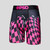 PSD Neon Pink Drip Checkered Breathable Underwear Boxer Briefs 222180041