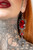 Killstar Worlds Away Crescent Moon Floral Gem Gothic Pendant Dangle Earrings Killstar Worlds Away Crescent Moon Floral Gem Gothic Pendant Dangle Earrings