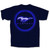 Joe Blow Mustang Dark Blue Circle Neon Glow American Made Muscle Car Mens Shirt Joe Blow Mustang Dark Blue Circle Neon Glow American Made Muscle Car Mens Shirt