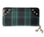 Lost Queen Tartan Plaid Handcuff Charm Studded Punk Clutch Wallet WBN1427-GRN Lost Queen Tartan Plaid Handcuff Charm Studded Punk Clutch Wallet WBN1427-GRN
