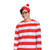 Disguise Wheres Waldo Book Character Adult Halloween Costume Accessory Kit