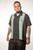 Steady Clothing The Shake Down in Black/Mint Retro 50s Mens Bowling Shirt Steady Clothing The Shake Down in Black/Mint Retro 50s Mens Bowling Shirt