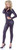 Underwraps Black Flashy 70s Womens Stretch Jumpsuit Adult Halloween Costume