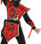 Amscan Ninja Assassin Dragon Red Black Gold Childrens Boys Halloween Costume