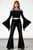 Killstar Verna Lace Velvet Womens Gothic Flare Stretch Bell Bottoms KSRA006040 Killstar Verna Lace Velvet Womens Gothic Flare Stretch Bell Bottoms KSRA006040