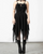 Killstar Anshee Lace-Up Dress Black Cosette Front Goth Alterative KSRA005780 Killstar Anshee Lace-Up Dress Black Cosette Front Goth Alterative KSRA005780