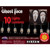 Fun World 10 Ghost Face String Lights Horror Movie Bedroom Home Decor 91914