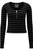 Killstar Izora Ribbed Woman's Top Grey Stripe Punk Zipper Alternative KSRA002711 Killstar Izora Ribbed Woman's Top Grey Stripe Punk Zipper Alternative KSRA002711