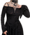 Killstar Dust Devil Woman's Top Black Gothic Distressed Alternative KSRA003509 Killstar Dust Devil Woman's Top Black Gothic Distressed Alternative KSRA003509