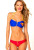 SUPER GIRL ZIPPER BANDEAU LOW RISE BOTTOM DC COMICS BIKINI BATHING SUIT SWIMWEAR