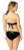 SUMMER '14 BATGIRL RUFFLE BANDEAU DC COMICS BATMAN BIKINI BATHING SUIT SWIMWEAR