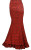 MERMAID JACQUARD FISHTAIL LONG CORSET GOTHIC VICTORIAN RED SKIRT STEAMPUNK