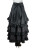 RENAISSANCE 3 TIERED TAIL SKIRT BLACK GOTHIC VICTORIAN STEAMPUNK SEXY GOTH PUNK RENAISSANCE 3 TIERED TAIL SKIRT BLACK GOTHIC VICTORIAN STEAMPUNK SEXY GOTH PUNK