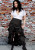 RENAISSANCE 3 TIERED TAIL SKIRT BLACK GOTHIC VICTORIAN STEAMPUNK SEXY GOTH PUNK RENAISSANCE 3 TIERED TAIL SKIRT BLACK GOTHIC VICTORIAN STEAMPUNK SEXY GOTH PUNK