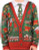FAUX REAL UGLY CHRISTMAS SWEATER XMAS CARDIGAN HOLIDAY MENS LONG SLEEVE SHIRT