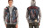 FAUX REAL SUBLIMATION BIKER  GANG HALLOWEEN SCARY COSTUME OUTFIT ZIP SWEAT SHIRT