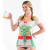FAUX REAL WOMENS OKTOBERFEST BEER GERMANY DIRNDL COSTUME T TEE SHIRT S-2XL