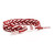 RASTACLAT RED ROCKET NBA WHITE SHOELACE WRISTBAND BRACELET JEWELRY