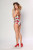 ESTHER WILLIAMS TATTOO ROSE SHEATH ONE PIECE SUMMER POOL SEA SWIM SUIT 4-16