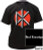DEAD KENNEDYS BLACK JUMBO LOGO W/ BACK PRINT JELLO BIAFRA MUSIC BAND T SHIRT