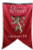 GAME OF THRONES LANNISTER GREAT HOUSE OF WESTEROS WINTER RED FAMILY BANNER