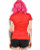 STEADY SOPHIA BLOUSE TOP RED TRENDY PUNK ROCKER PIN UP ROCKABILLY SHIRT S-4XL