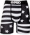 PSD Underwear Black Flag DOS America Patriot USA Mens Boxer Briefs S-2XL