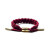 Authentic Rastaclat Merlot Burgundy Braided Shoelace Wristband Bracelet Jewelry