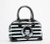 Rock Rebel Edward Scissorhands Classic Movie Punk Striped Vegan Handbag Purse