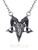 Restyle Ram Skull Silver Pentagram Gothic Animal Punk Occult Jewelry Necklace Restyle Ram Skull Silver Pentagram Gothic Animal Punk Occult Jewelry Necklace