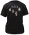 KISS SELF TITLED ALBUM PAINT ROCK & ROLL DETROIT MUSIC BAND BLACK T SHIRT S-2XL