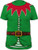 Impact Elf Xmas Christmas Holiday Costume Adult Mens T Tee Shirt SUBIM39