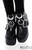 Restyle Iron Moon Cuffs Black Gothic Emo Punk Shoes Ankle Bracelets Anklets