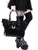 Restyle Elegant Goth Moon Bat Punk Emo Rocker NuGoth Black Hand Bag Purse Restyle Elegant Goth Moon Bat Punk Emo Rocker NuGoth Black Hand Bag Purse