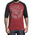 Sullen Clothing Grinders Burgundy Black Adult Mens T Tee Shirt Raglan SCM1296 Sullen Clothing Grinders Burgundy Black Adult Mens T Tee Shirt Raglan SCM1296