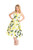 H&R Lemon Halter Day Sun Dress White Yellow Retro Pinup 1950's Style Rockabilly H&R Lemon Halter Day Sun Dress White Yellow Retro Pinup 1950's Style Rockabilly